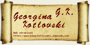 Georgina Kotlovski vizit kartica